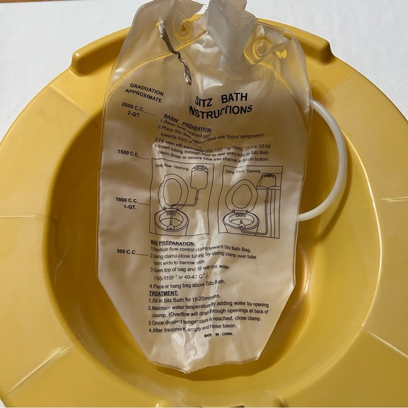 💰3 for $20 - Yellow Sitz Bath Basin - Picture 1 of 9